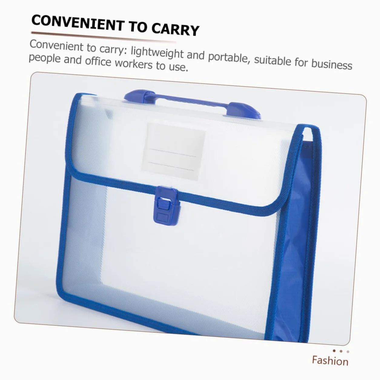 Cartelle Portadocumenti A4 Design Verticale Elegante in Pp Resistente Set 5 Pezzi Grande Capacità Manico Pratico per Ufficio, Scuola e Uso Business