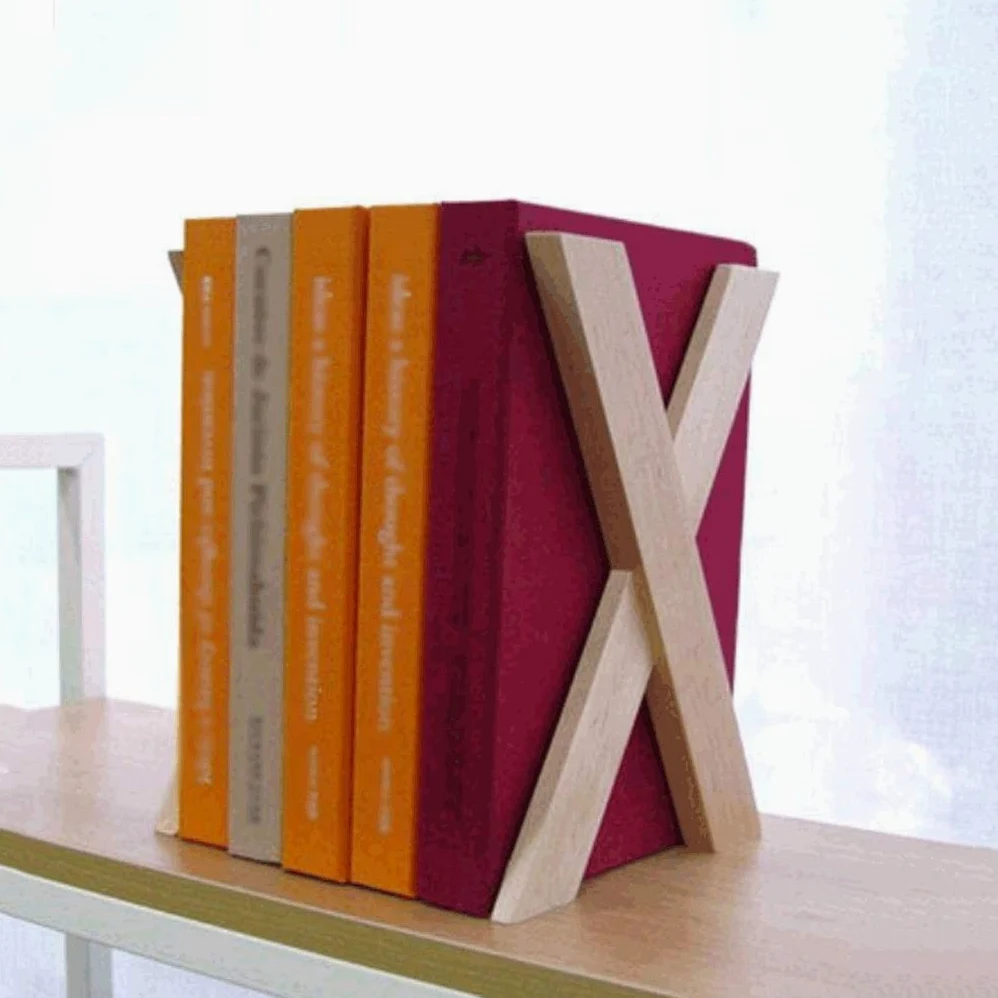 Reggi Libri, Fermalibri Scaffali In Legno, Fermalibri Per Studenti Semplici E Creativi, Portalibri Antiscivolo Per Piccoli Uffici Domestici Ufficio Casa Scrivania