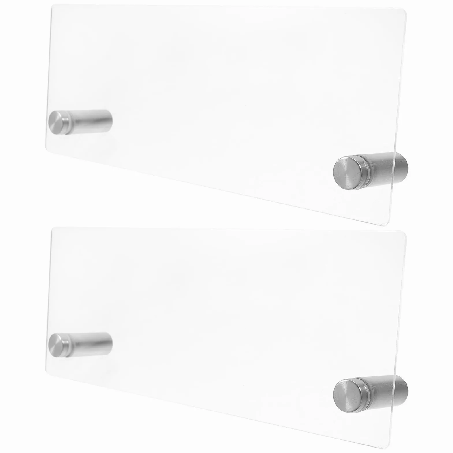 6 Pezzi Porta Biglietti da Visita da Scrivania Espositore Robusto per Ufficio Targhetta Identificativa Elegante per Reception e Fiere Organizzatore Professionale per Carte