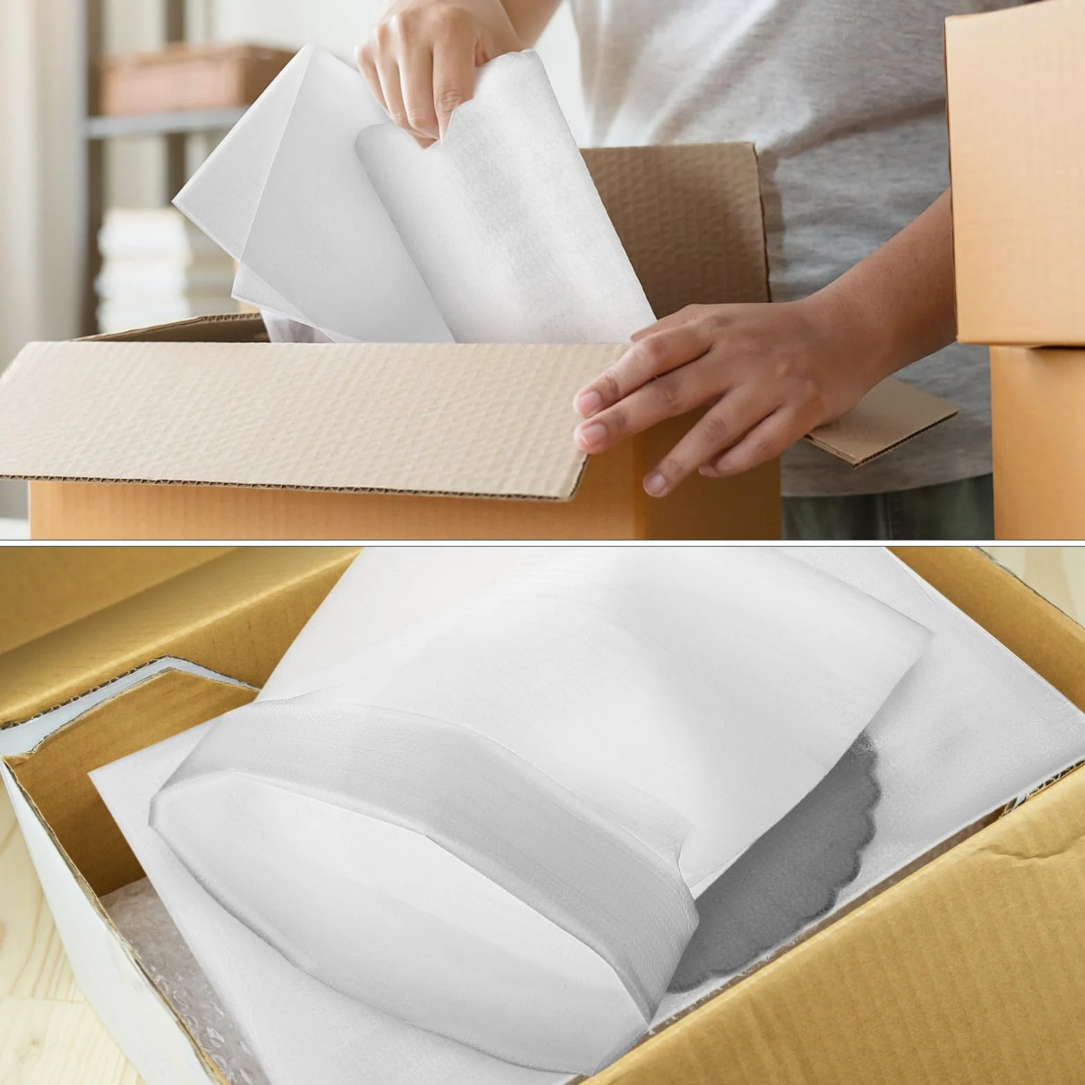 Ciieeo 100 Pezzi Sacchetti in Schiuma Pe 30x40 Cm per Imballaggio e Spedizione, Sacchetti Imbottiti Resistenti a Urti e Umidità, Leggeri e Sigillati per Protezione Trasporto Multiplo
