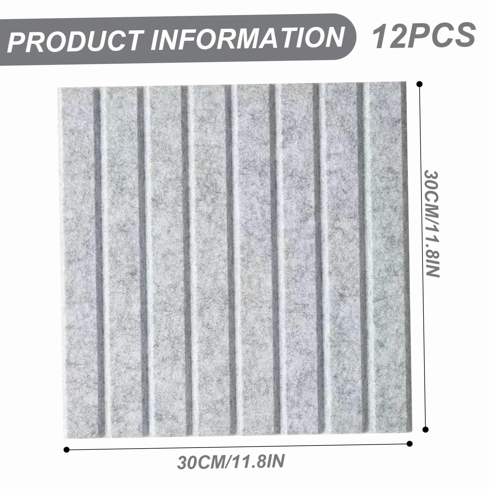 bacheca in sughero per pareti 12x12 pollici bacheca in feltro per la casa, la cucina, scuola, l'ufficio, parete decorativa fai da te, 12 pezzi, grigio chiaro. PRODOTTI PER UFFICIO.