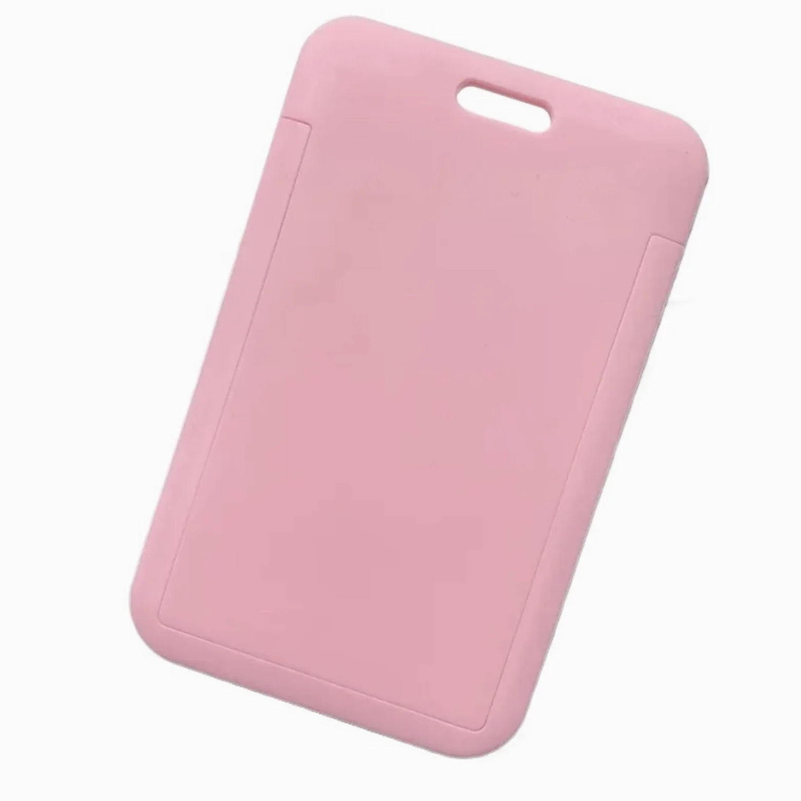 Porta badge in plastica, 100 pezzi, badge identificativo, porta badge per carte di credito, custodia a portafoglio, forniture per ufficio scolastico e studenti (giallo)