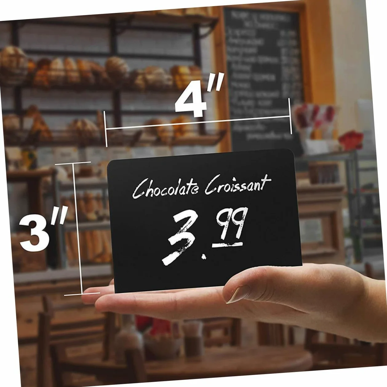 SHINEOFI 12pezzi Lavagna Nera Acrilico Per Decorazione Da Tavolo Display Messaggi Per Matrimonio e Feste Nera Lavagna Piccola Versatile Per Eventi Speciali