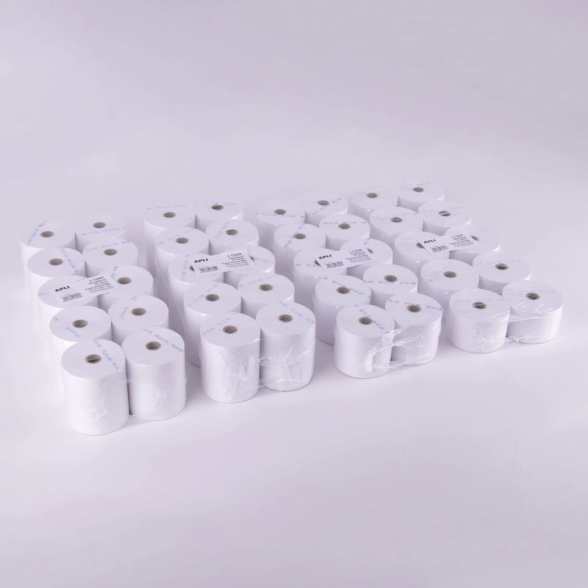 APLI Electra Carta 57 x 65 x 12 mm Bianco 10 Rotoli