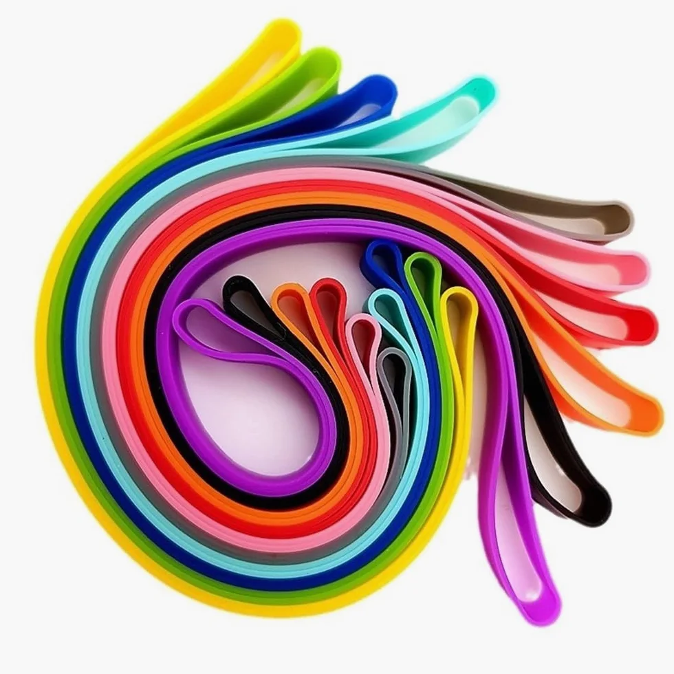 Elastici Elastici in Gomma, 10 Pezzi di Elastici in Silicone, Fasce Elastiche Colorate da 3 Pollici for Legare Banconote, salvadanai, Biglietti, Artigianato, casa, Ufficio, Scuola