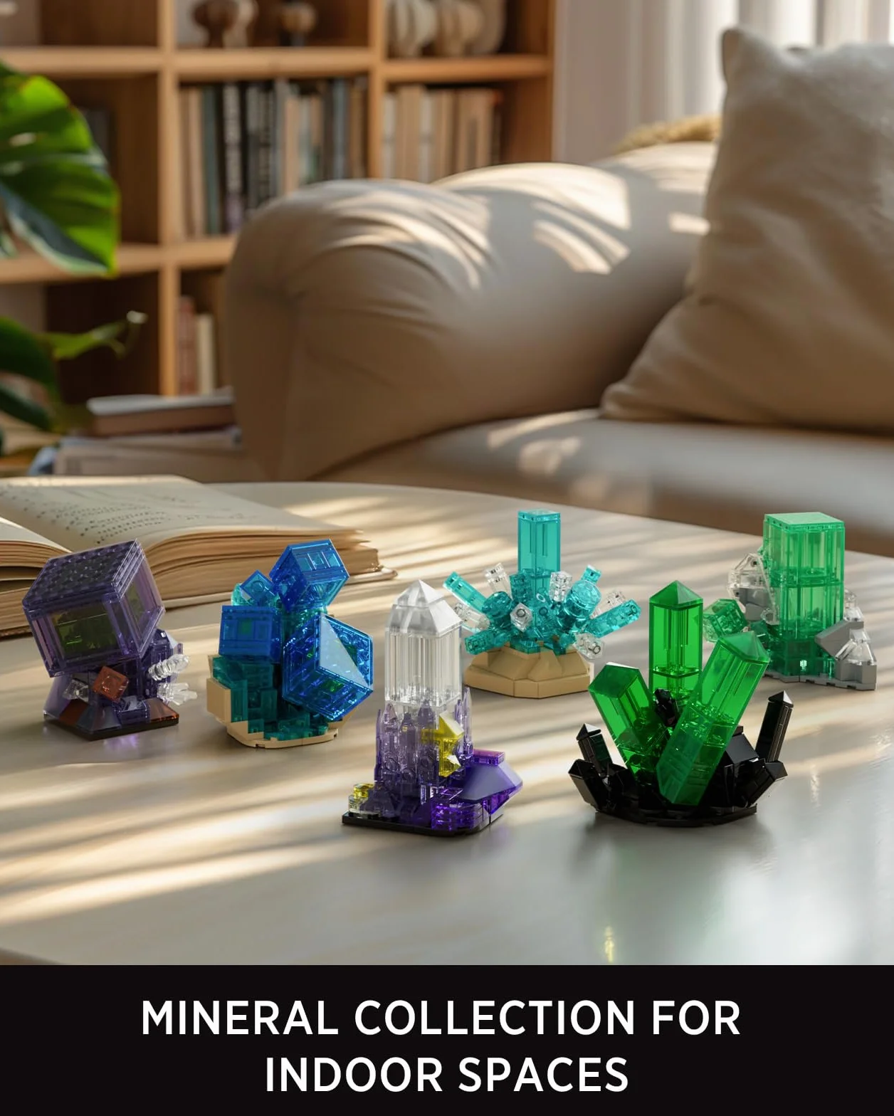Nifeliz Set Collezione Geologica per Adulti, 6 Modelli Minerali per Decorazione da Scrivania, Regalo Naturale per Appassionati di Casa (651 PZ, NF10363)