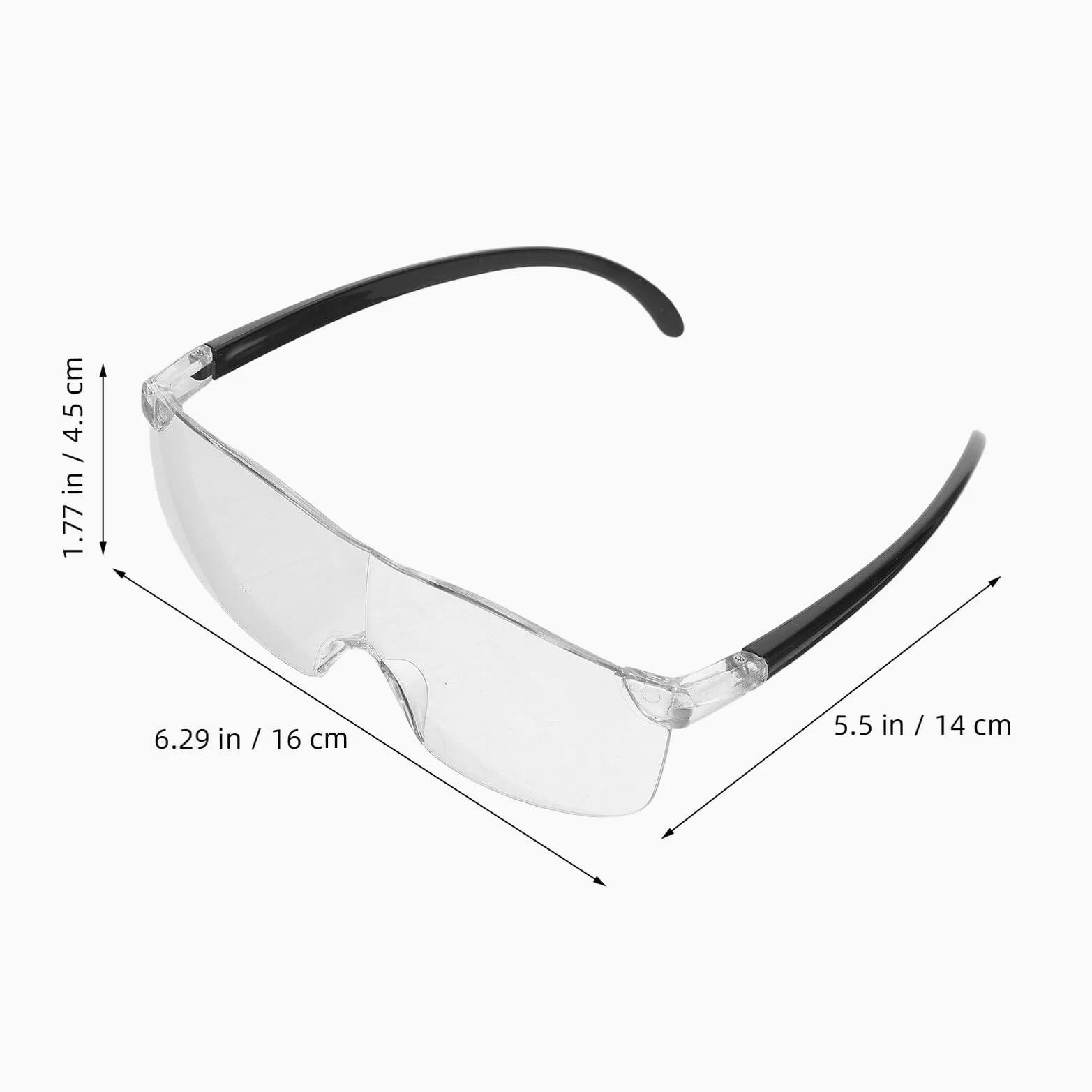 10pezzi Lenti di Ingrandimento per Anziani con Montatura per Lettura da Vicino Cucito Hobby Design Mani Libere Regolabile e Portatile
