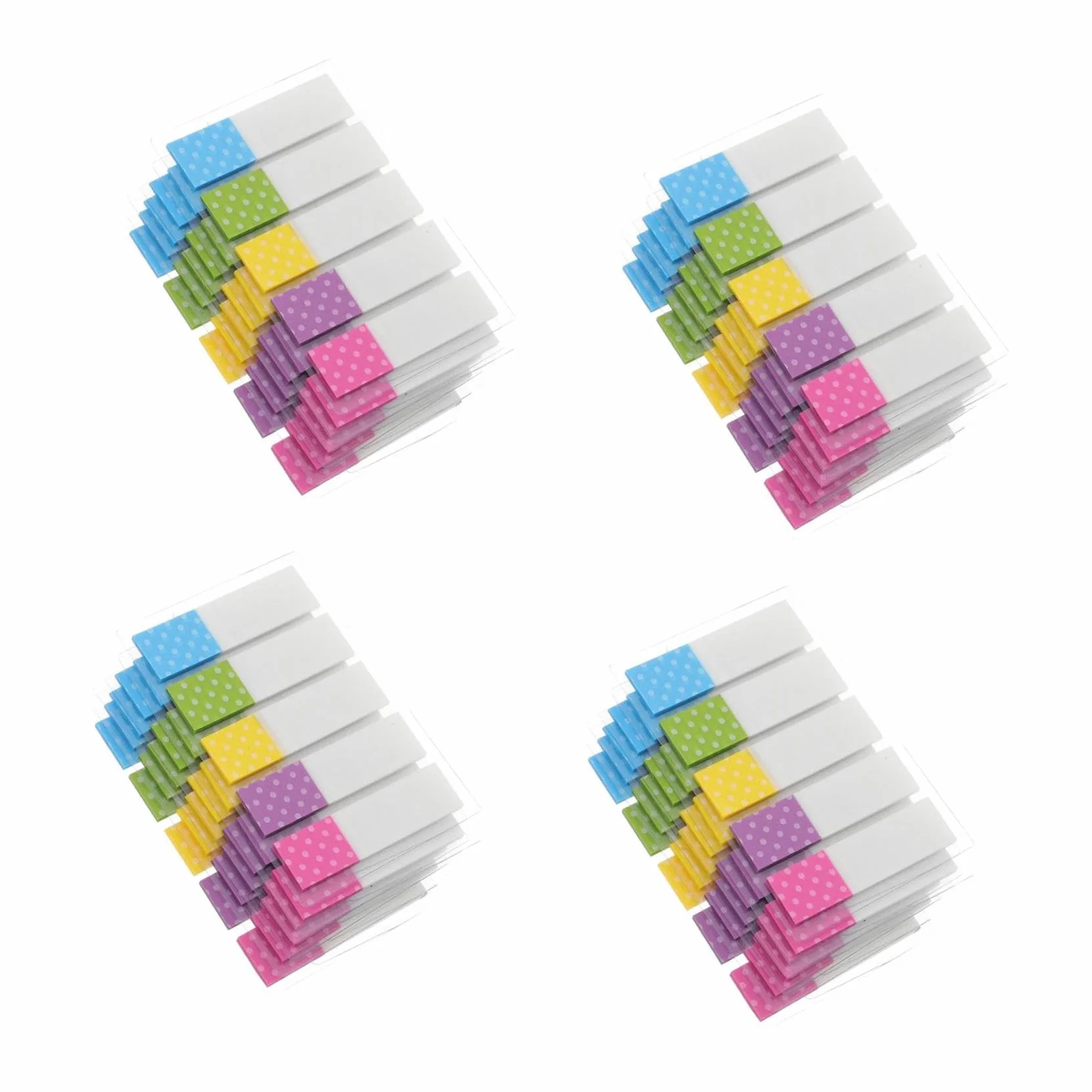 Angoily 4 Set Adesivi Per Colorati Carta Indicatori Pagina Rimovibili Per Scuola E Ufficio Per Contrassegnare E Libri E Documenti 6 Confezioni*4