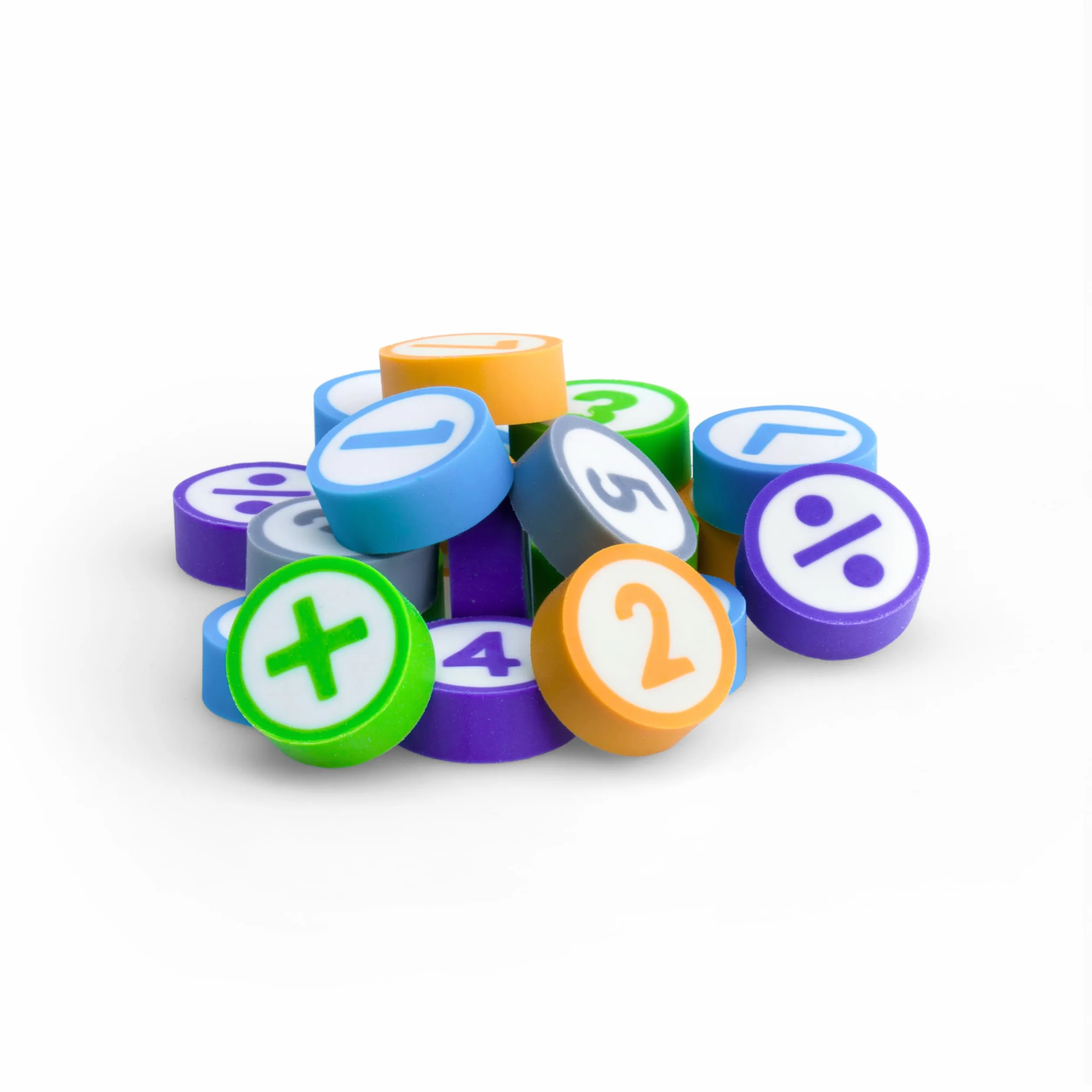 JOLLY Gomme Mini Math – Imparare e cancellare gomma matematica giocosa con numeri per classe