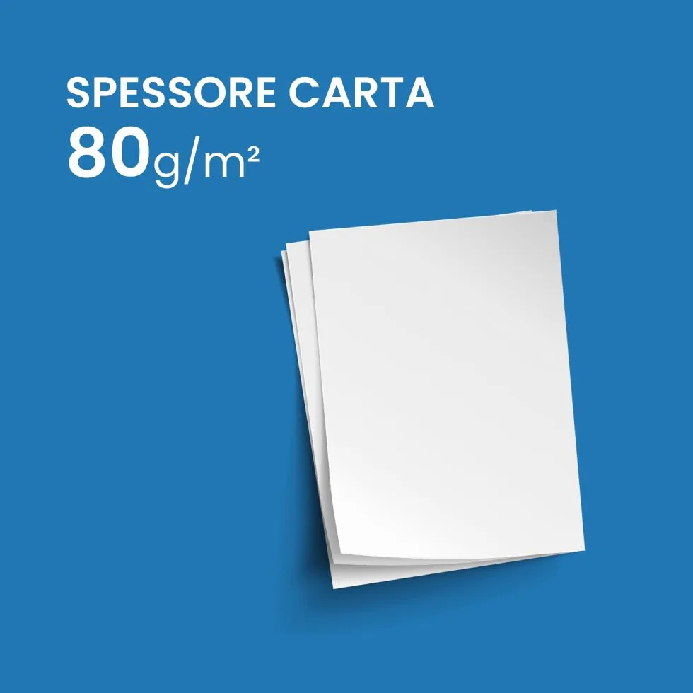 Risma Carta A4 80 gr/mq 500 Fogli Bianca IMBALLAGGI 2000