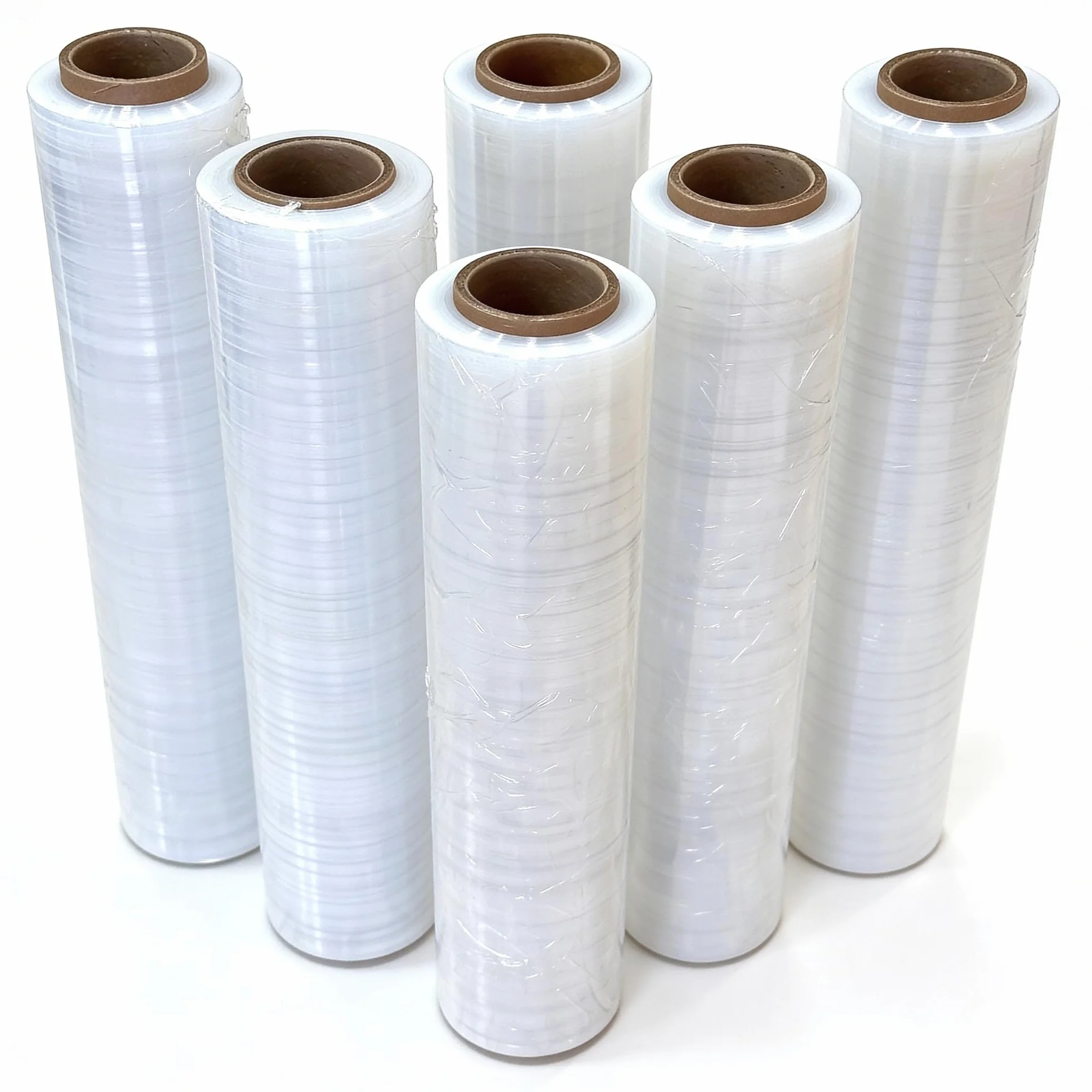 Pellicola trasparente per imballaggio 23 micron 50cm 250m 6 rotoli Made in UE
