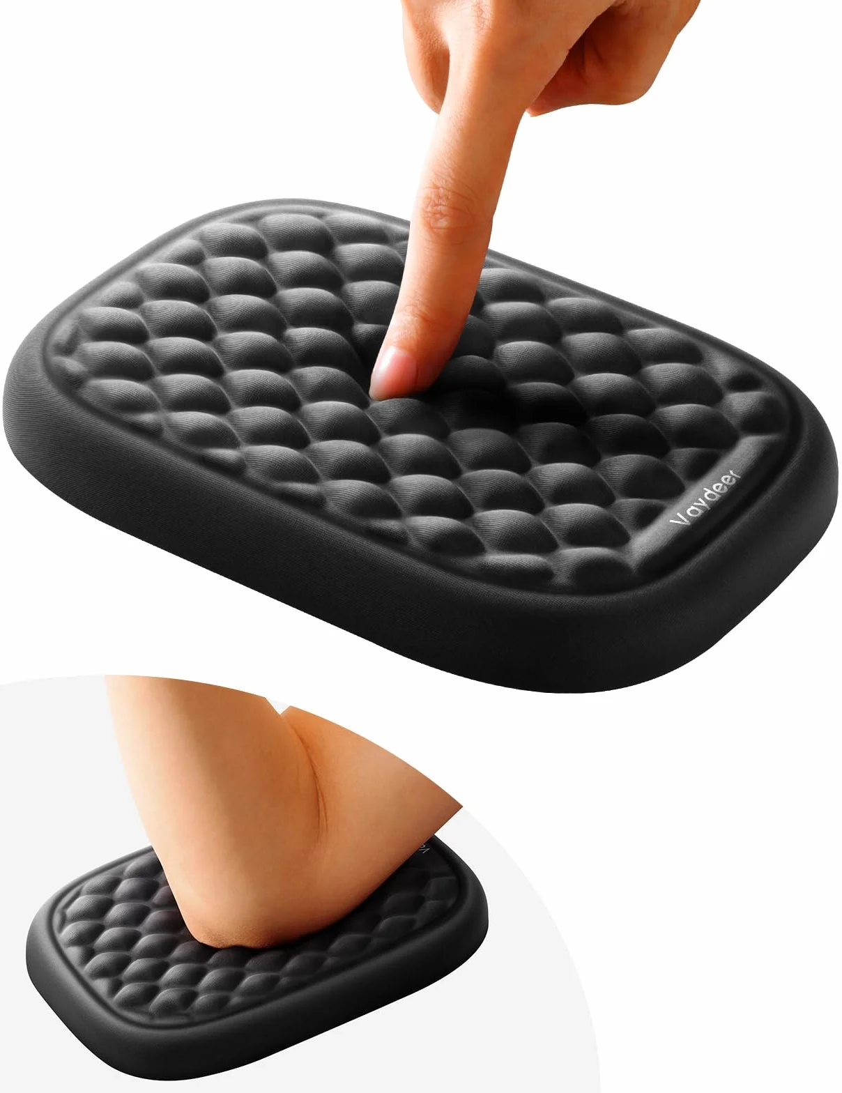 Vaydeer Poggiapolsi ergonomico 2 cuscinetti imbottiti per braccioli supporto per polso computer scrivania