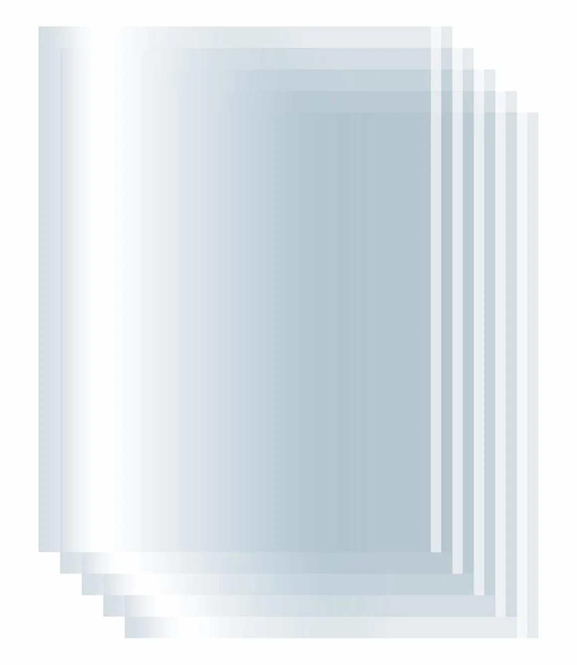 Favorit Coprilibri Formato Maxi 36 x 57 Trasparenti, Finitura Liscia, Conf. 10 pezzi