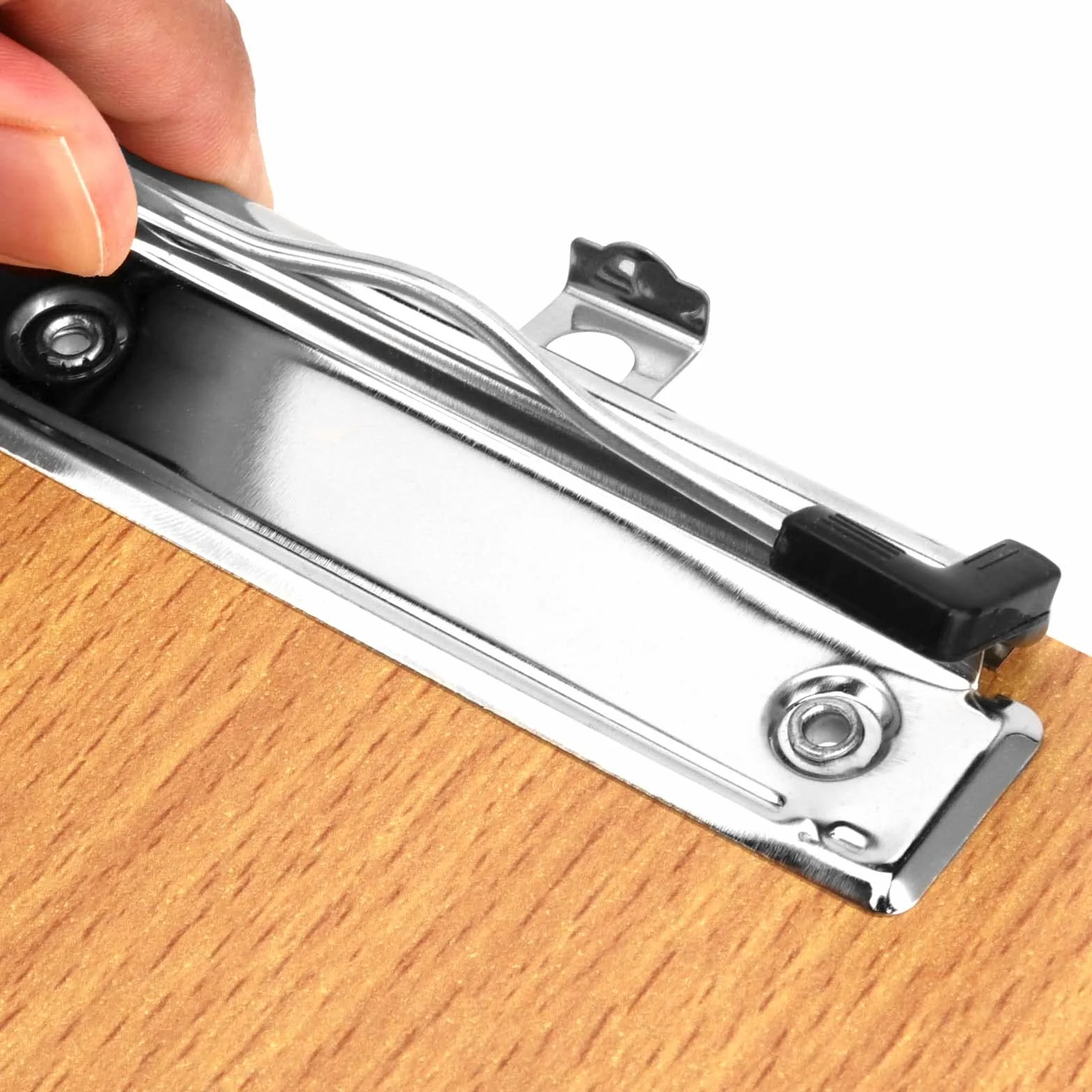 Confezione da 15 Porta Appunti in Legno A4, con Clip in Metallo e Foro per Appendere l'Ufficio e il Ristorante