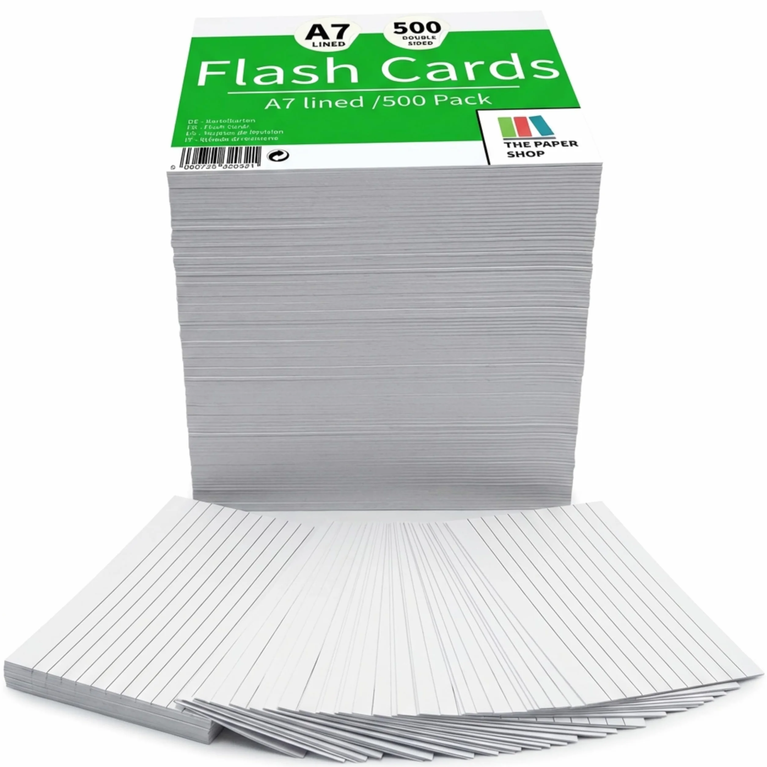 Schede di Registrazione Bianche Regolato 127 x 76 mm Confezione da 500