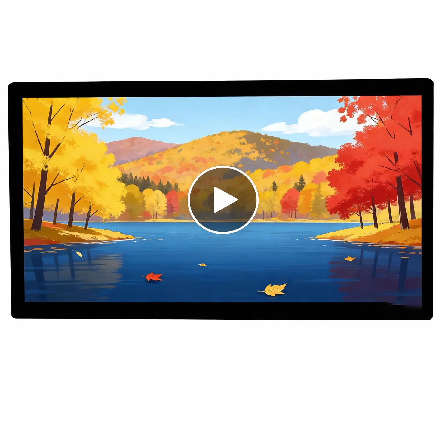Display LED per Vetrina Negozio,Schermo Pubblicitario LED per Negozio,23.6" Remoto/USB & Orizzontale/Verticale,Parete/Incassato, per Ristoranti/caffè,Video/Immagini,Stabile,Gastronomi 23.6in