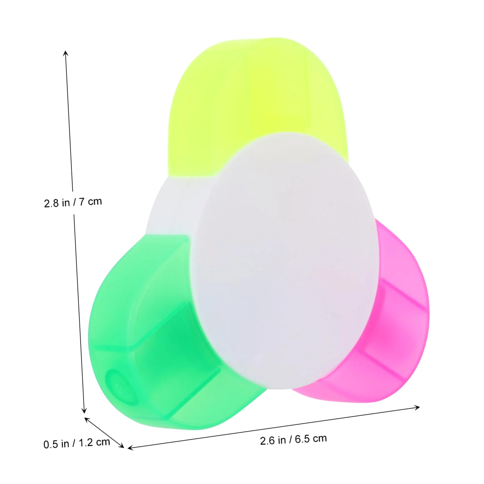 Housoutil 3 Set Fluorescenti Evidenziatori Colorati Per Scuola E Ufficio Per Scrittura 5 Pezzi * 3