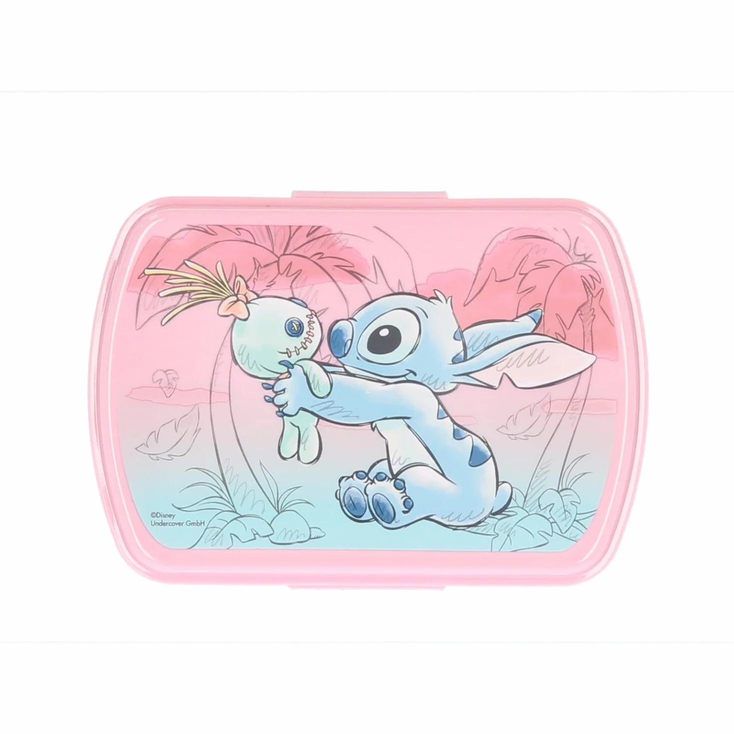 Disney Set per Il Pane – Contenitore per Il Pranzo e Bottiglia 400 ml, Stitch