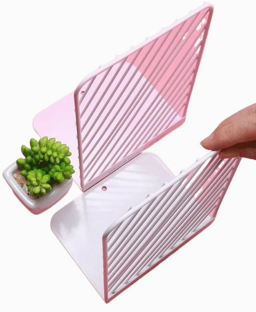 Reggi Libri, Fermalibri Fermalibri eleganti da 4 pezzi decorativi semplici e leggeri Libri tenere rosa Ufficio Casa Scrivania
