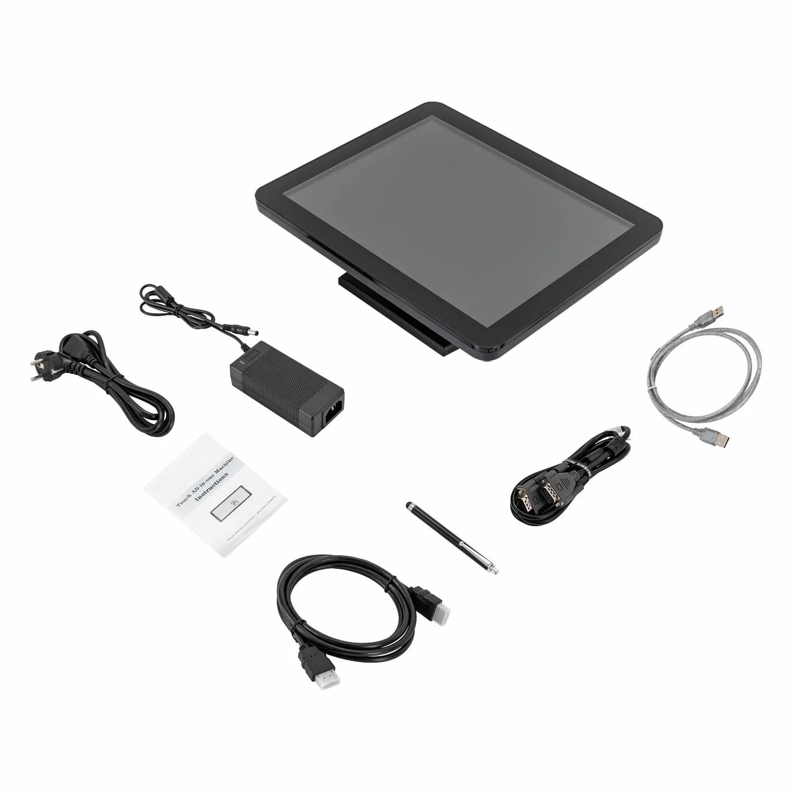 15'' Registratore di cassa LCD Touch Screen Monitor Monitor Contanti con Stand Monitor per Registratore di cassa con USB