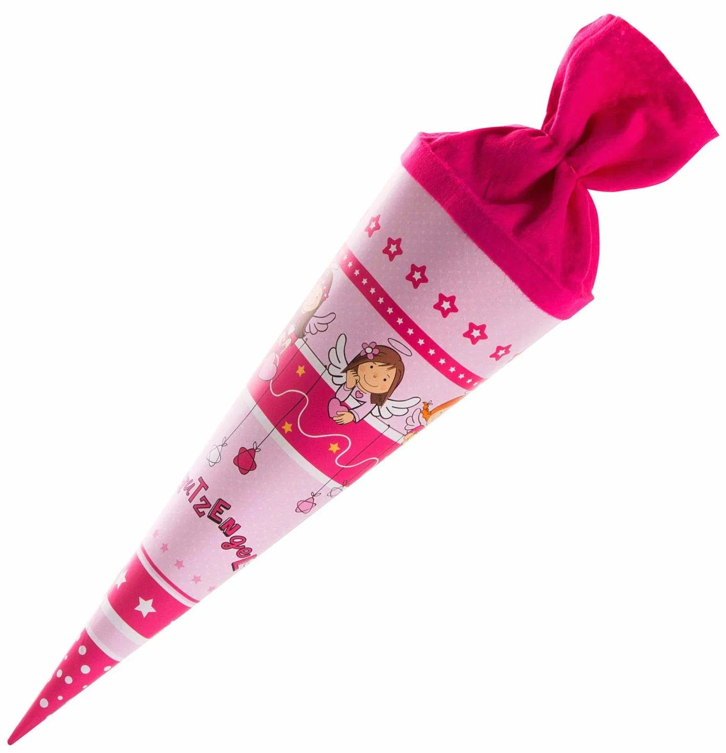 Goldbuch Cono per la scuola del fratello 35 cm rosa cartone laccato chiusura in feltro colorato