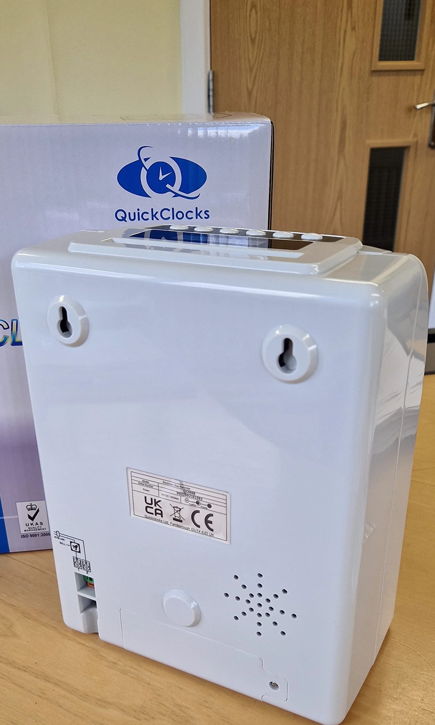 QC500E Timbracartellini Dipendenti - Completamente Automatica Registratore Tempi Presenze (Con Cartellini E Porta Carte) Istruzioni Italiane