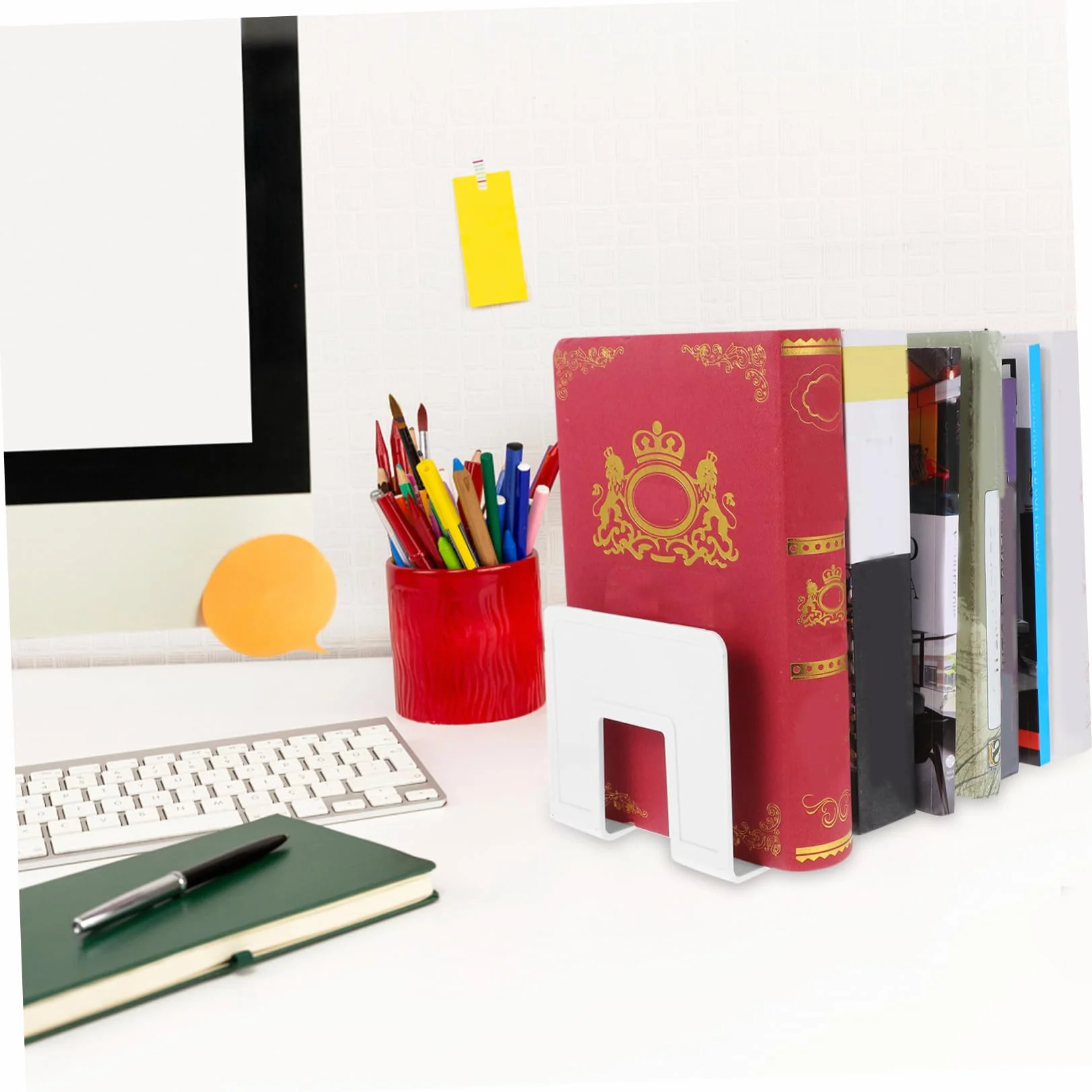 STOBOK 3pezzi Organizzatore Di Libri Da Scrivania Con Scomparti Porta Documenti e File Storage Rack Per Ufficio e Studio Soluzione Pratica Per Mantenere Ordinato Tuo Spazio Di Lavoro