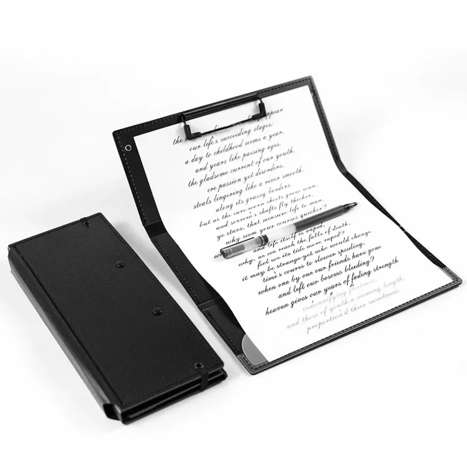 3 pezzi Portablocco for infermiera pieghevole portatile Cartella for appunti Forniture for ufficio for studenti Per L'ufficio