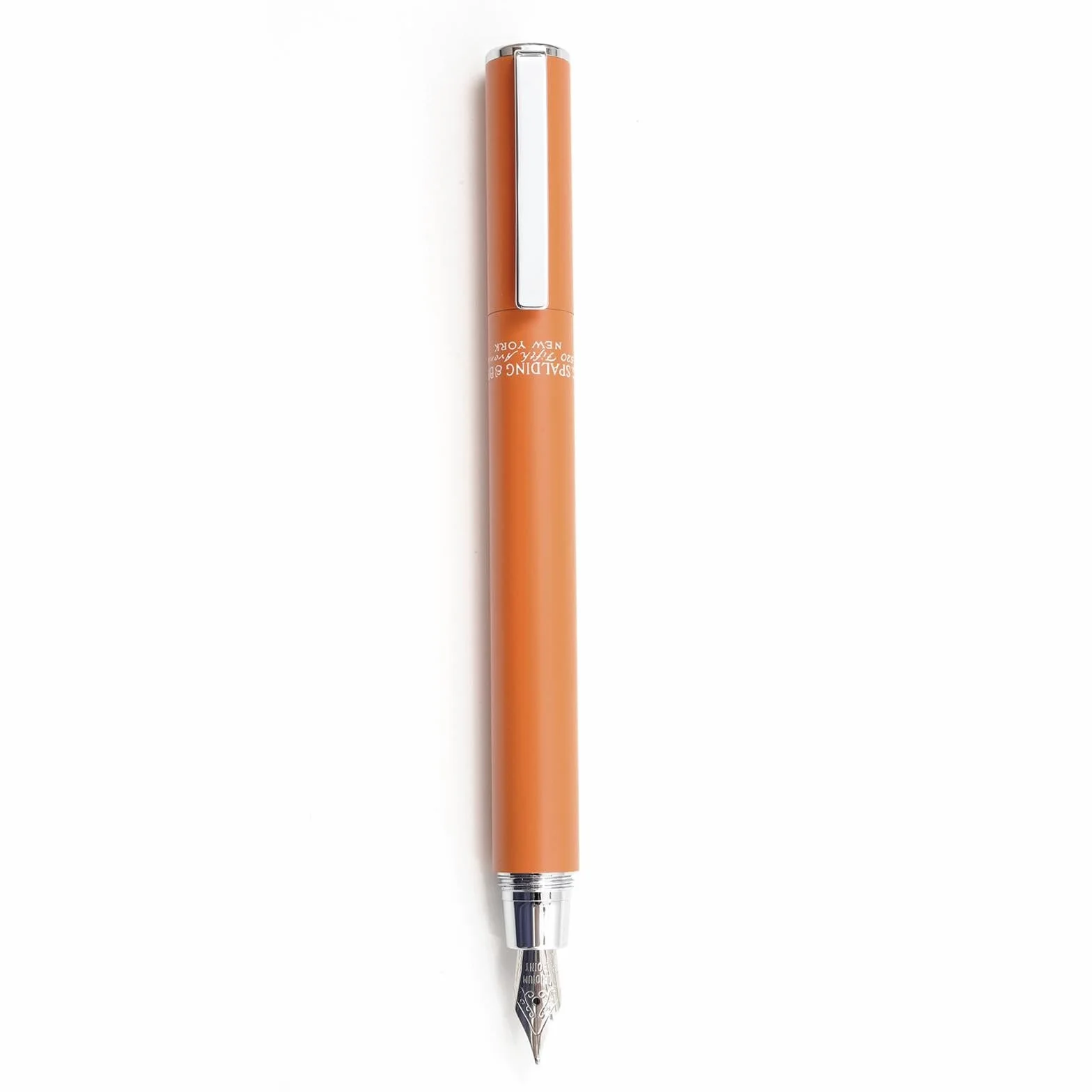 Penna stilografica A.G. Spalding & bros Compact 170175 in acciaio fountain pen colorazione matte (Arancione)
