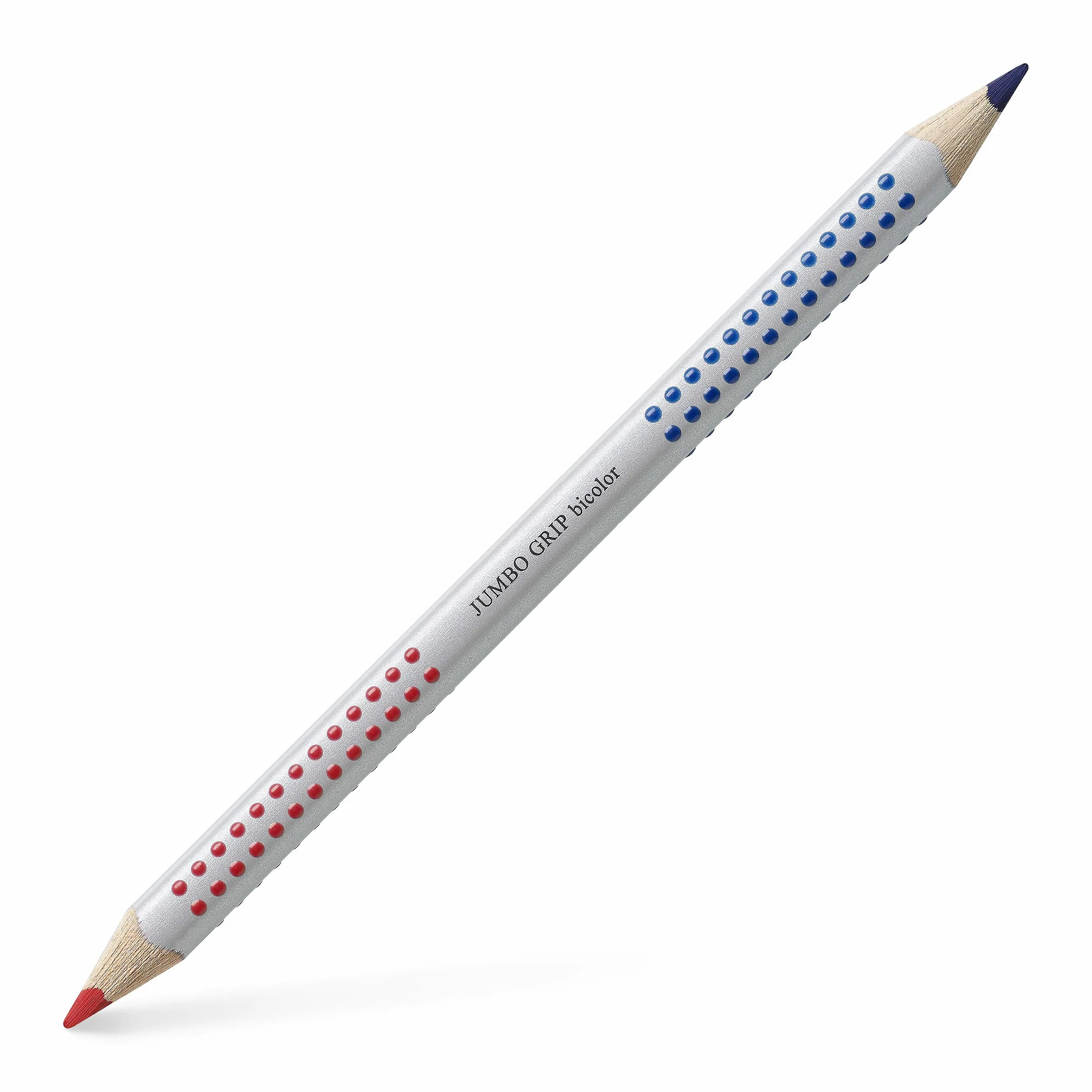 FABER-CASTELL Jumbo Grip bicolore matita per separare le sillabe, 2 matite, rosso e blu