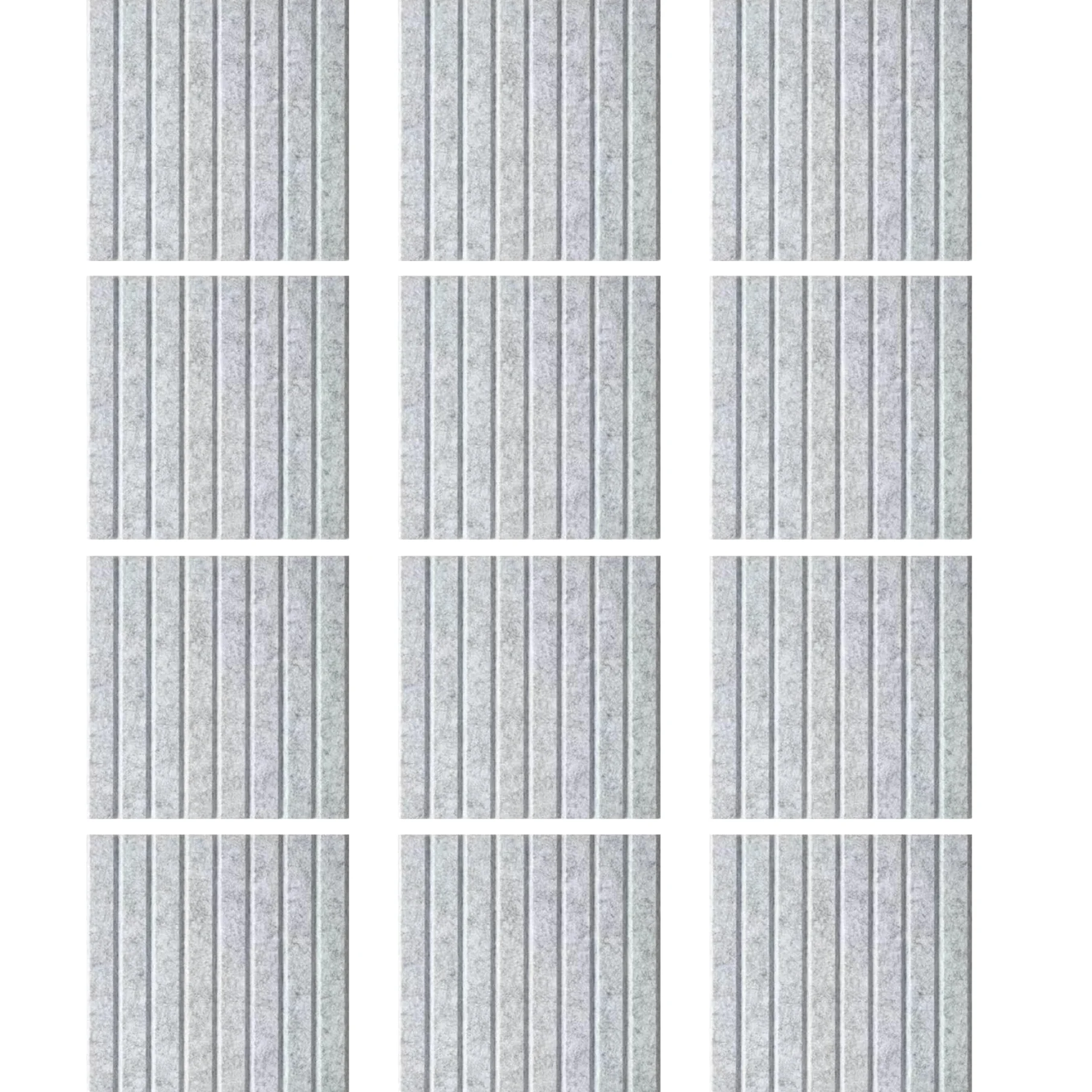 Bacheca in sughero da 12 pezzi per pareti, bacheca in feltro da 12x12 pollici per la cucina di casa, la scuola, l'ufficio, parete decorativa fai da te, grigio chiaro