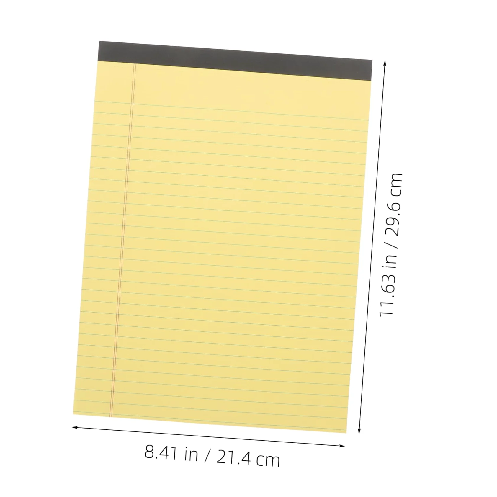 Blocchi Note A4 4 Pezzi in Carta Gialla, Fogli a Righe | Design senza Data, Facile da Riporre, Scrittura Fluida, Strappo Rapido, Ufficio e Regalo Capodanno