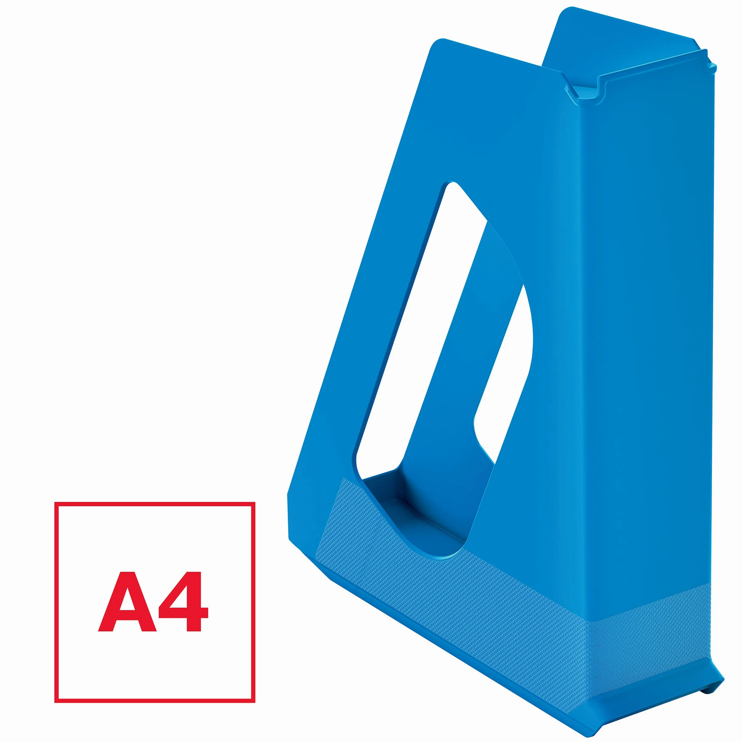 Esselte VIVIDA 628218 - Raccoglitori in formato A4, ideali per volantini, brochure, documenti, cartelline e raccoglitori, in plastica resistente, blu, confezione da 10
