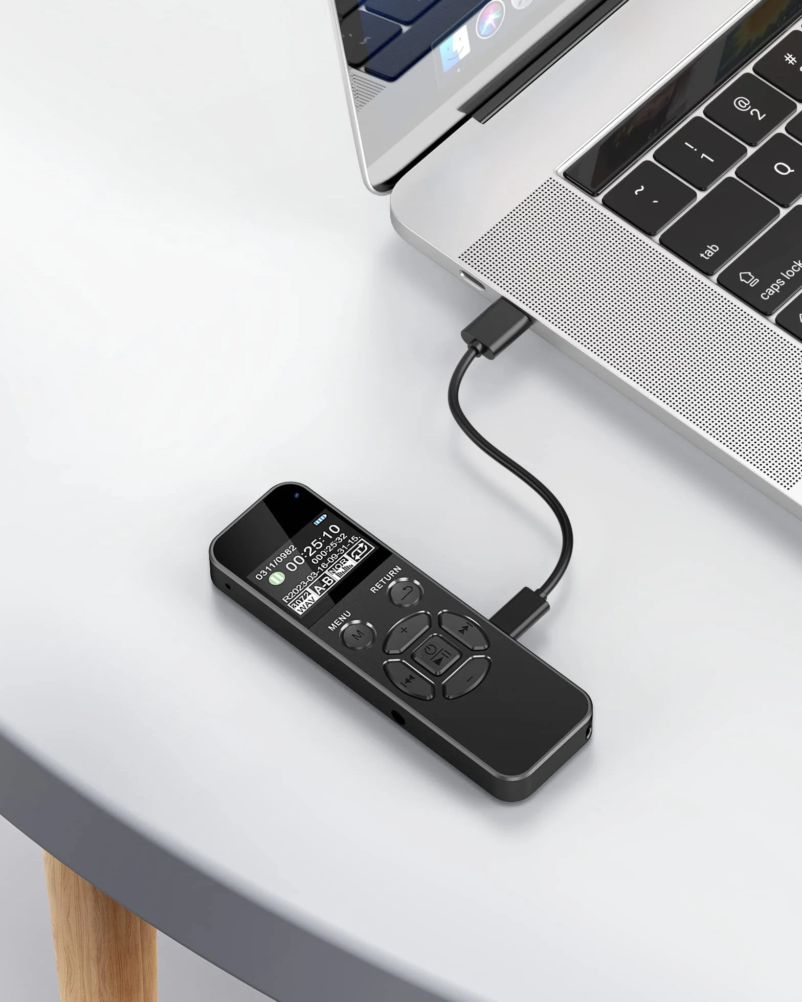 64GB Registratore Vocale Professionale, Registratore Audio con Attivazione Vocale e 35 Ore di Registrazione, Registratore con Riproduzione per Riunioni Interviste Lezioni