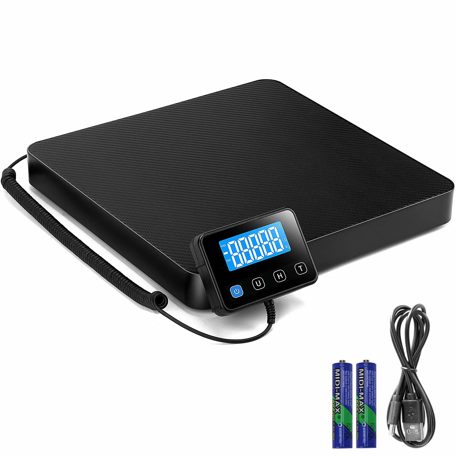 Bilancia Postale Digitale 200kg/440lb 10g/0,35oz con Display LCD e Tara