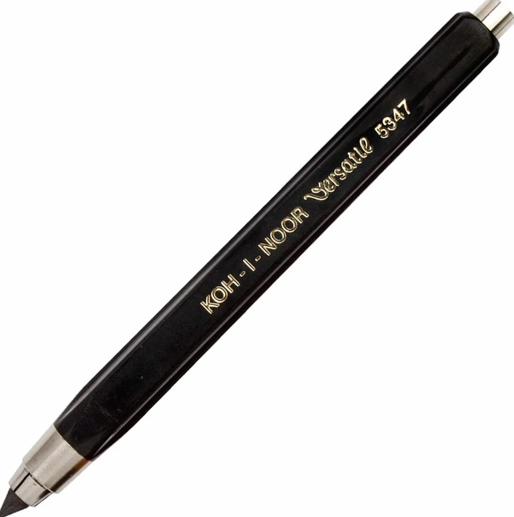 Koh-I-Noor Hardtmuth Lead Holder 5.6mm x 120mm Black Clip 5347PN1005KK