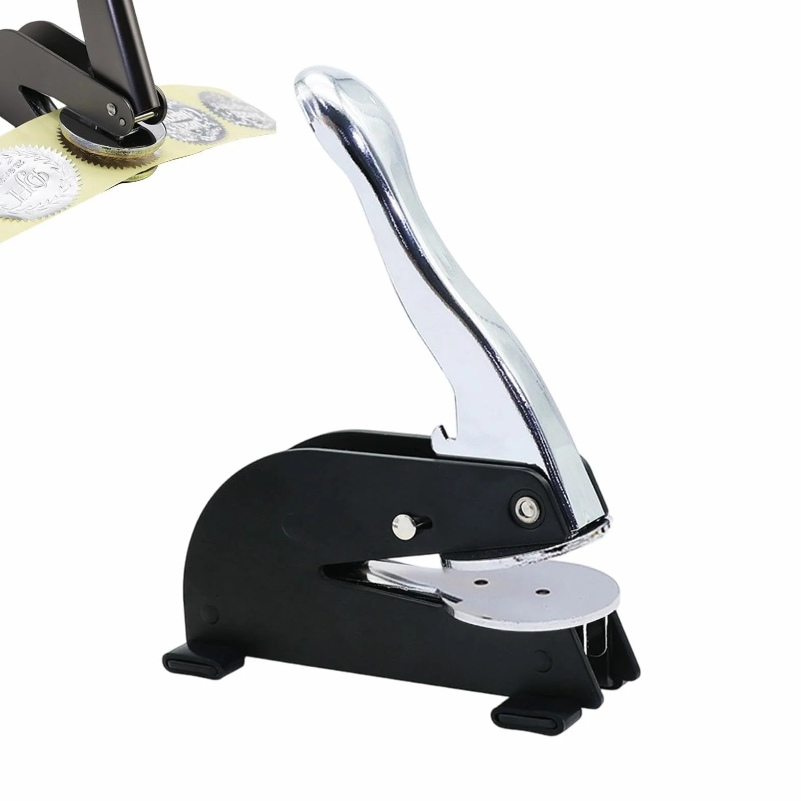 Embosser Per Libri Macchina Pressa per Sigillatura di Etichette con Motivo | A Rilievo Libri Utilizzabile In Biblioteca, Notaio, Scuola, Artigianato, Buste, Affari, Ufficio E Matrimonio