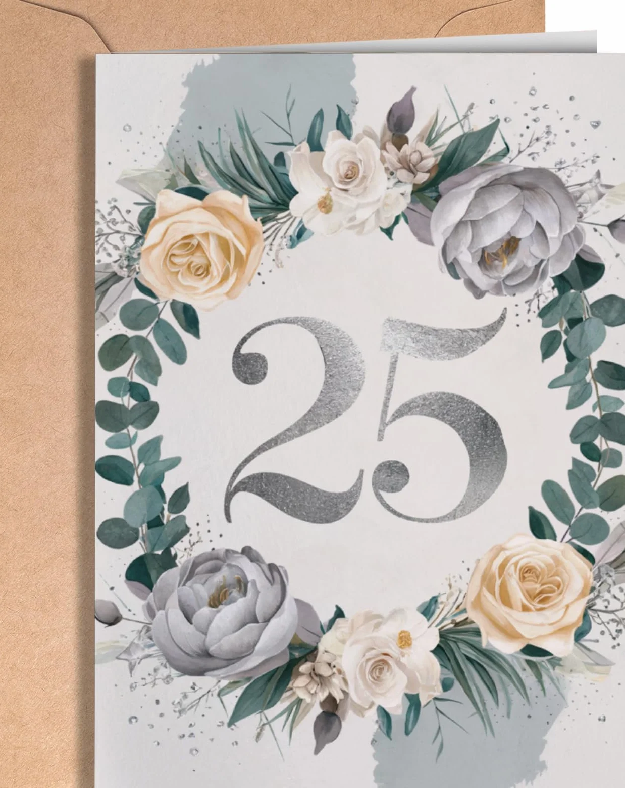 Biglietto 25° Anniversario Matrimonio - Nozze d’Argento - Regalo Anniversario per lui o per lei - Biglietti San Valentino Divertente