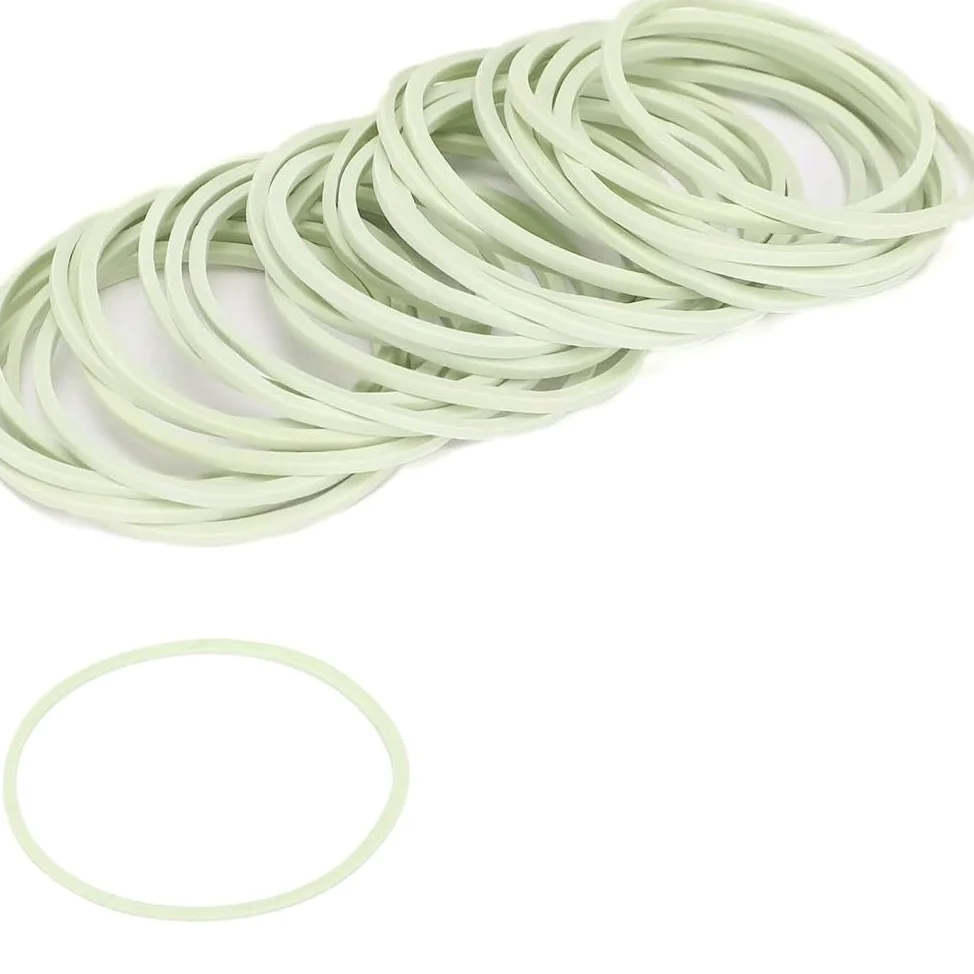 Elastici,Elastici in Gomma da Ufficio, 100 elastici in gomma, fascia elastica naturale bianca, elastici resistenti, anello diametro 50 mm for fatture for capelli, carta bancaria, forniture for ufficio