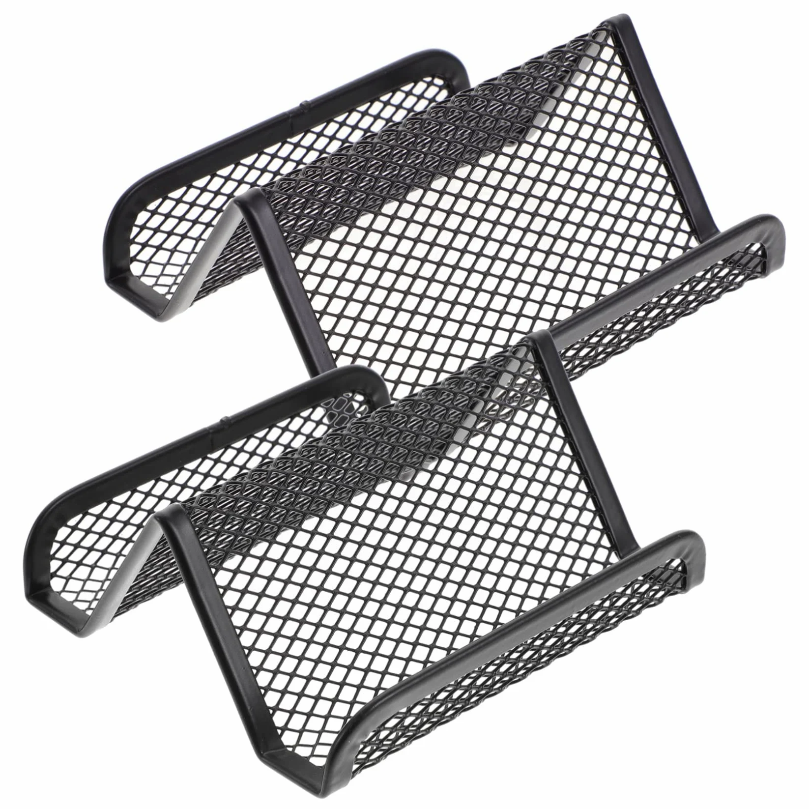 Uonlytech 5 Set Scrivania Dei Biglietti Da Visita Carta Titolare Biglietto Da Visita Stand In Piedi Organizzatore Di Carte Porta Biglietti Da Visita Metallo 2 Pezzi * 5