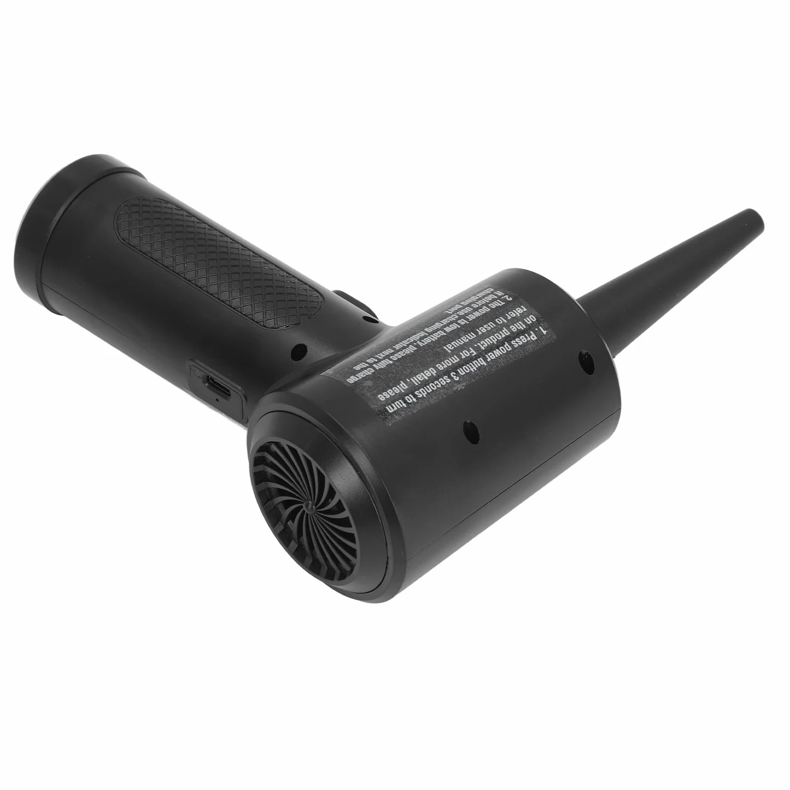 Spolverino Elettrico Senza Fili 51000 Giri/min, Soffiatore Ad Aria Compressa con Ugello Lungo e Sottile per Tastiera Laptop Fotocamera Pulizia Auto, Soffiatore per Polvere Portatile Ad Alta