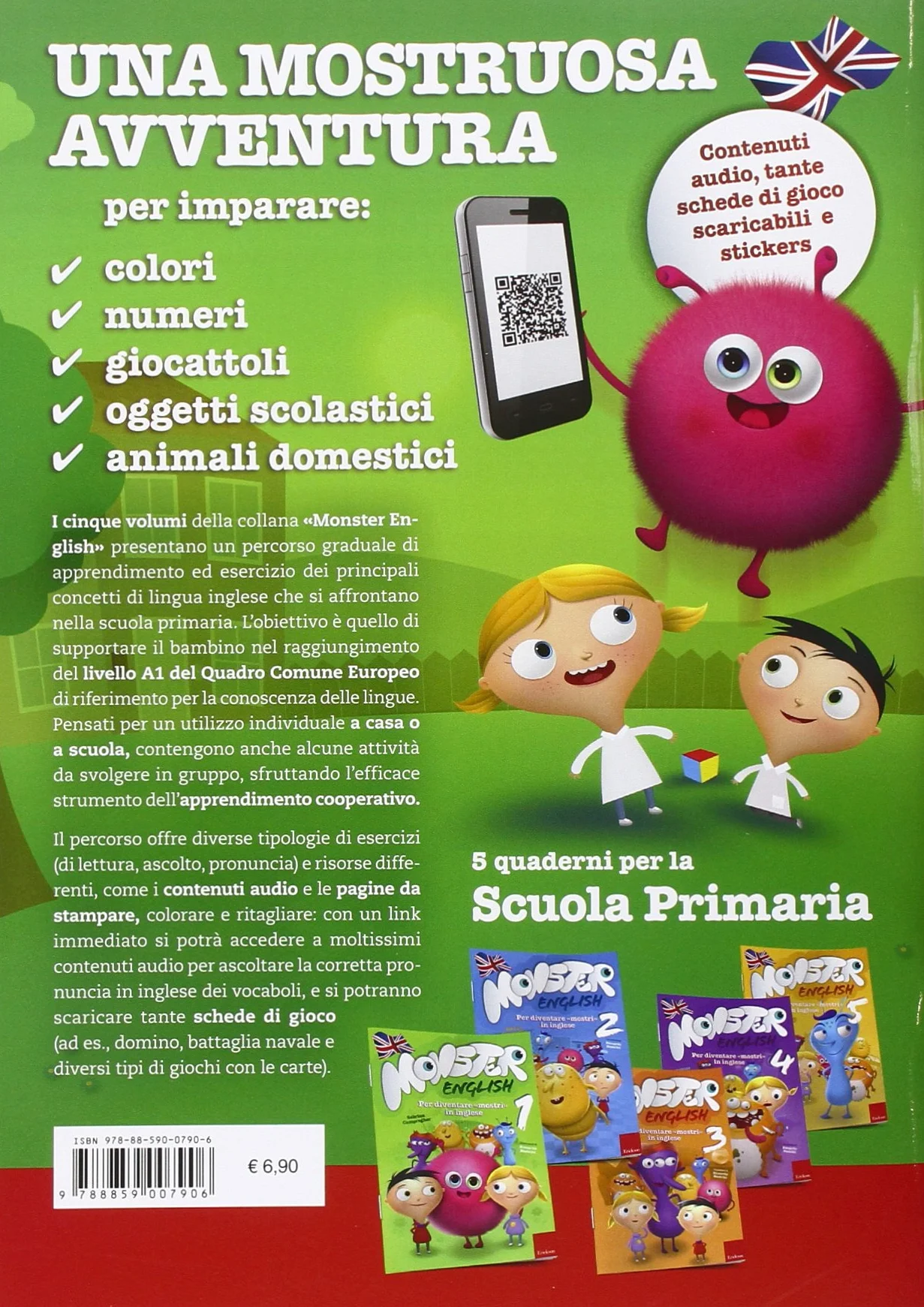 Monster English. Per diventare mostri in inglese. Con adesivi Vol. 1