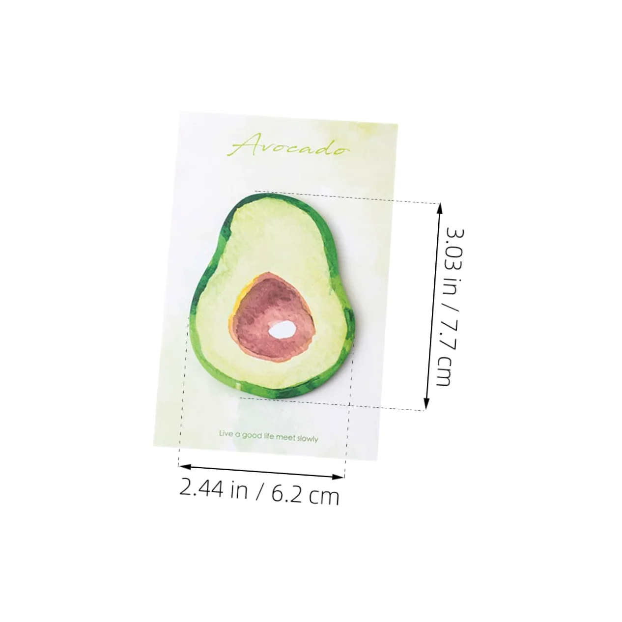 HOMSFOU 5 Pezzi 8 Note adesive a forma di frutta colorato divertente pastiglie adesivi per note multifunzione adesivi promemoria portatili blocchi note autoadesivi Carta