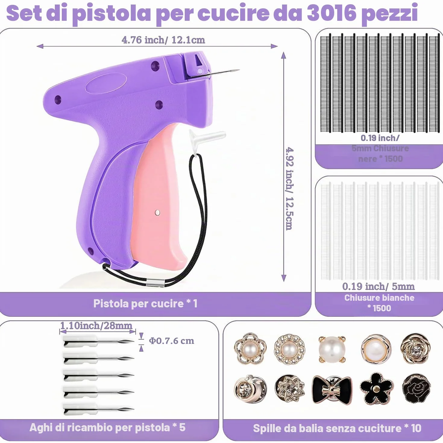 Stitchy Pistola da Cucito Stitchy Quick Fixer Macchina da Cucire a Pistola Portatile per Tessuti