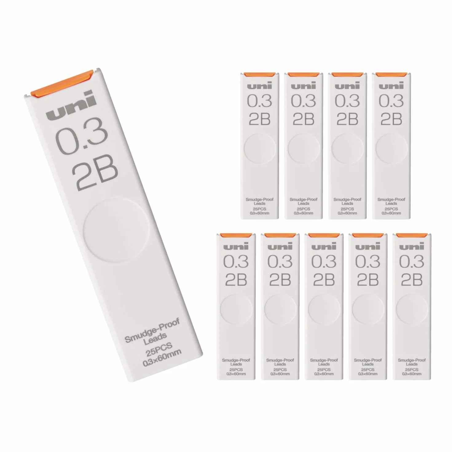 M. Pencil Uni - Mina portamine 0,3 2B, 10 punti, Hako ULS03252B
