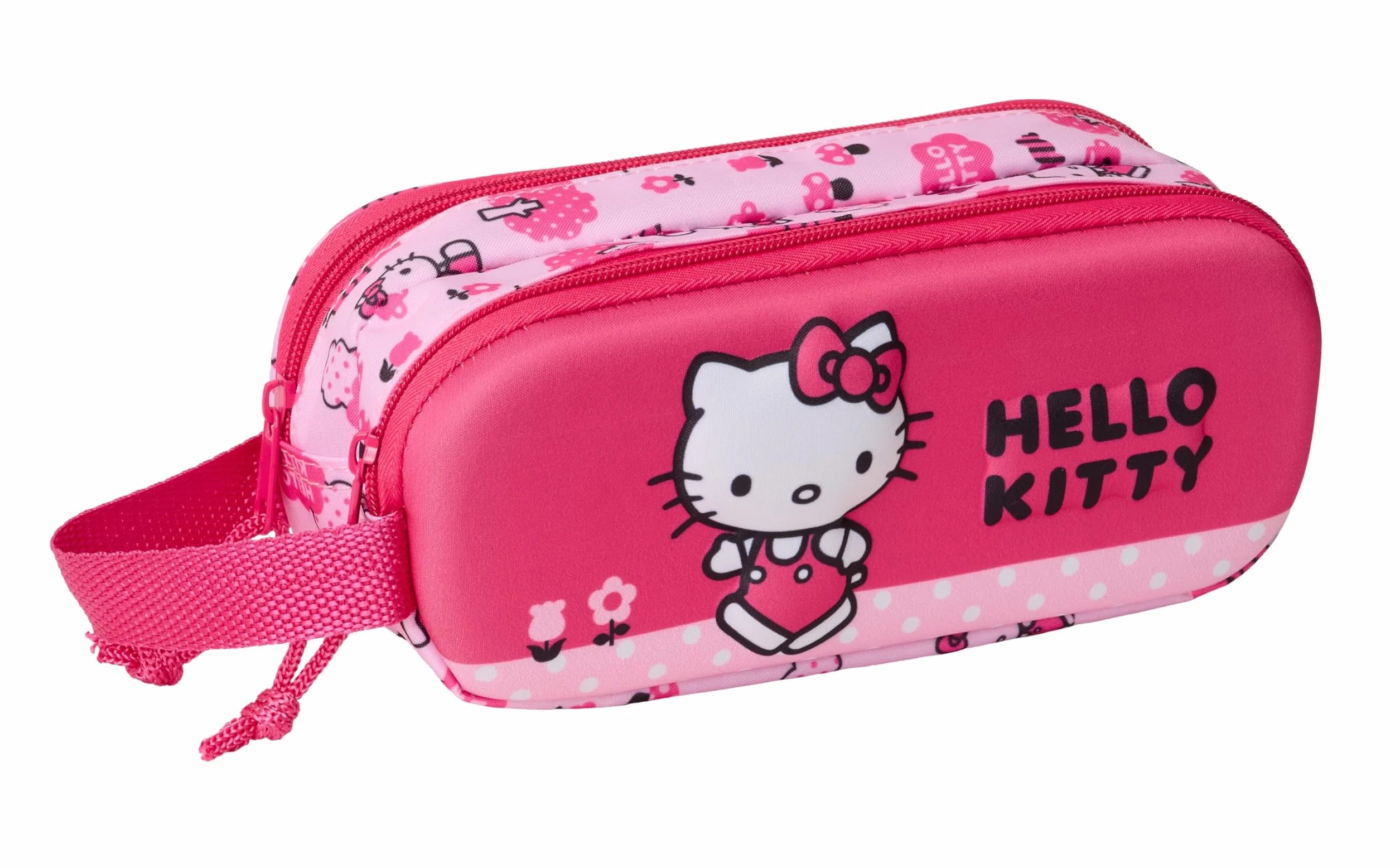 Safta HELLO KITTY 3D Astuccio doppio 3D per bambini 21 x 6 x 8 cm Rosa
