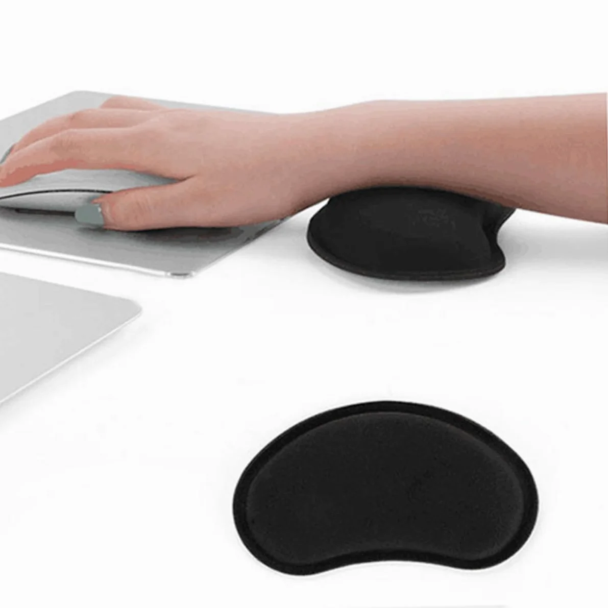 NUOBESTY Poggiapolsi in Memory Foam - Supporto Lento Per Tastiera E Mouse Comodo Per Lufficio E La Casa