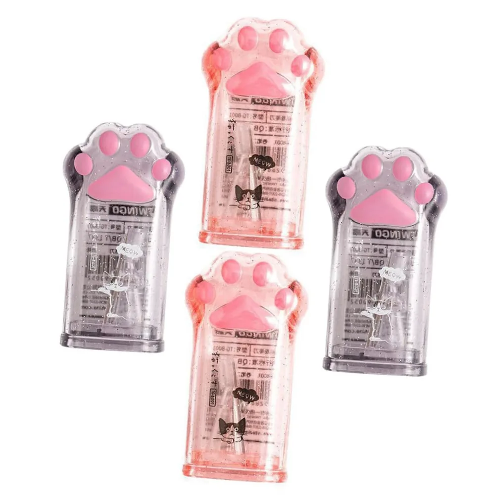 TEHAUX 20pezzi Temperamatite Manuale Kawaii Per Design Forma Di Zampa Di Gatto Cancelleria Carina Per Scuola e Ufficio Facile Da Trasportare e Utilizzare