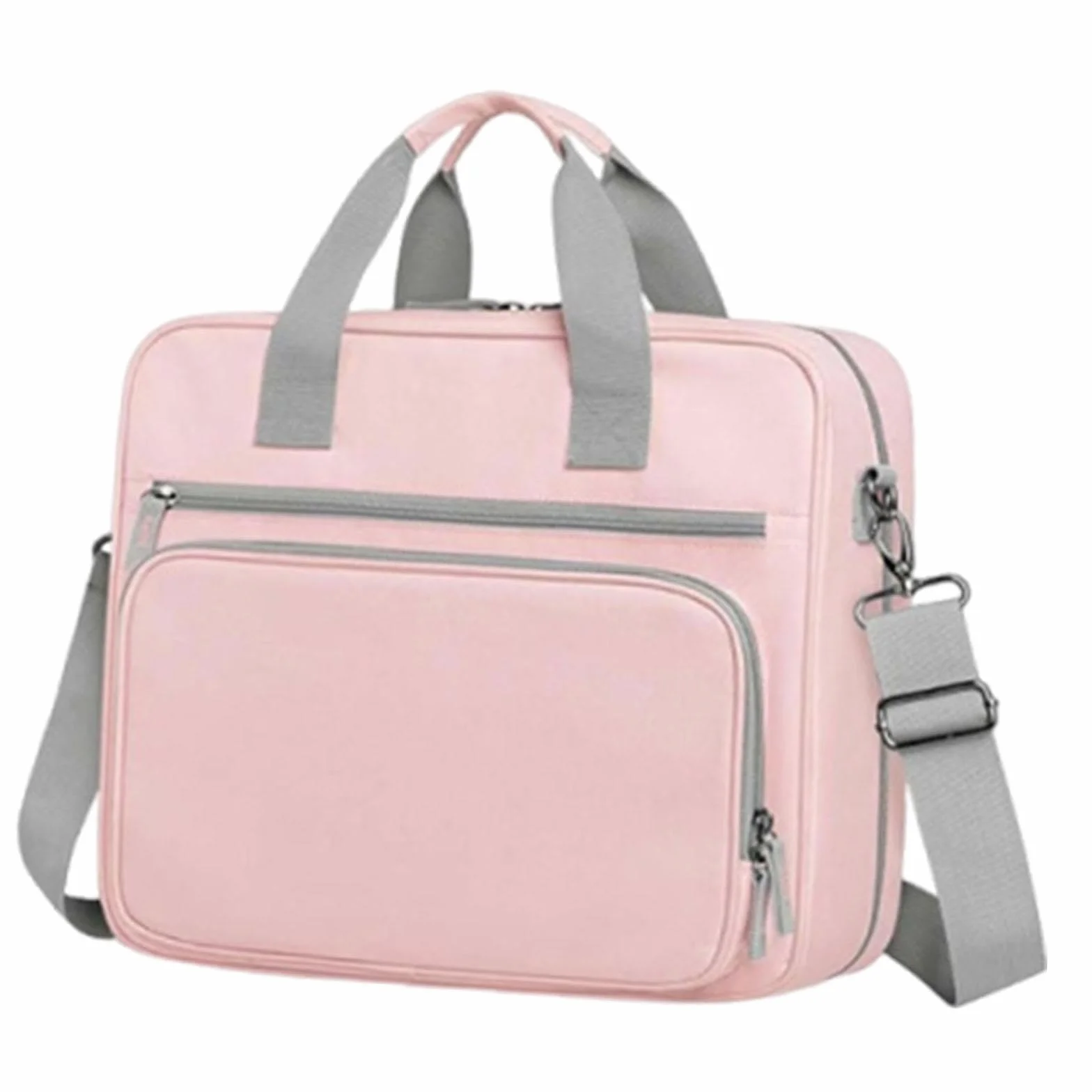 Raccoglitore ad Anelli con Cerniera 3 Anelli, Organizer Portatile Custodia per Documenti A4, Tessuto Oxford Impermeabile 600D, Tasca Rimovibile, Tracolla Regolabile per Ufficio Viaggi