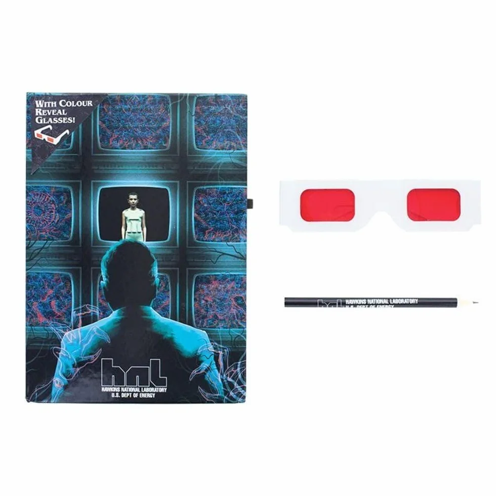 HAWKINS Paladone Quaderno Stranger Things Lab CDU 12 Taccuino Cambio Colore Multicolore